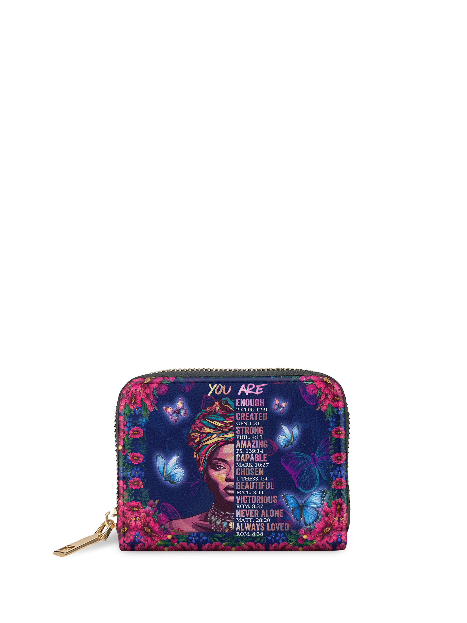 "Imani" Blue Orchid Mini Wallet