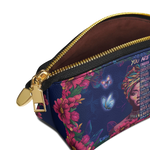 "Imani" Blue Orchid Eclipse Makeup Bag