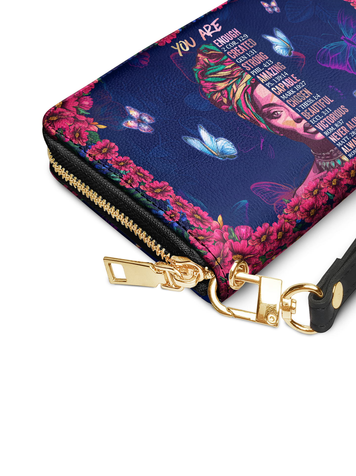 "Imani" Blue Orchid Wallet