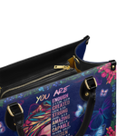 "Imani" Blue Orchid Leather Handbag