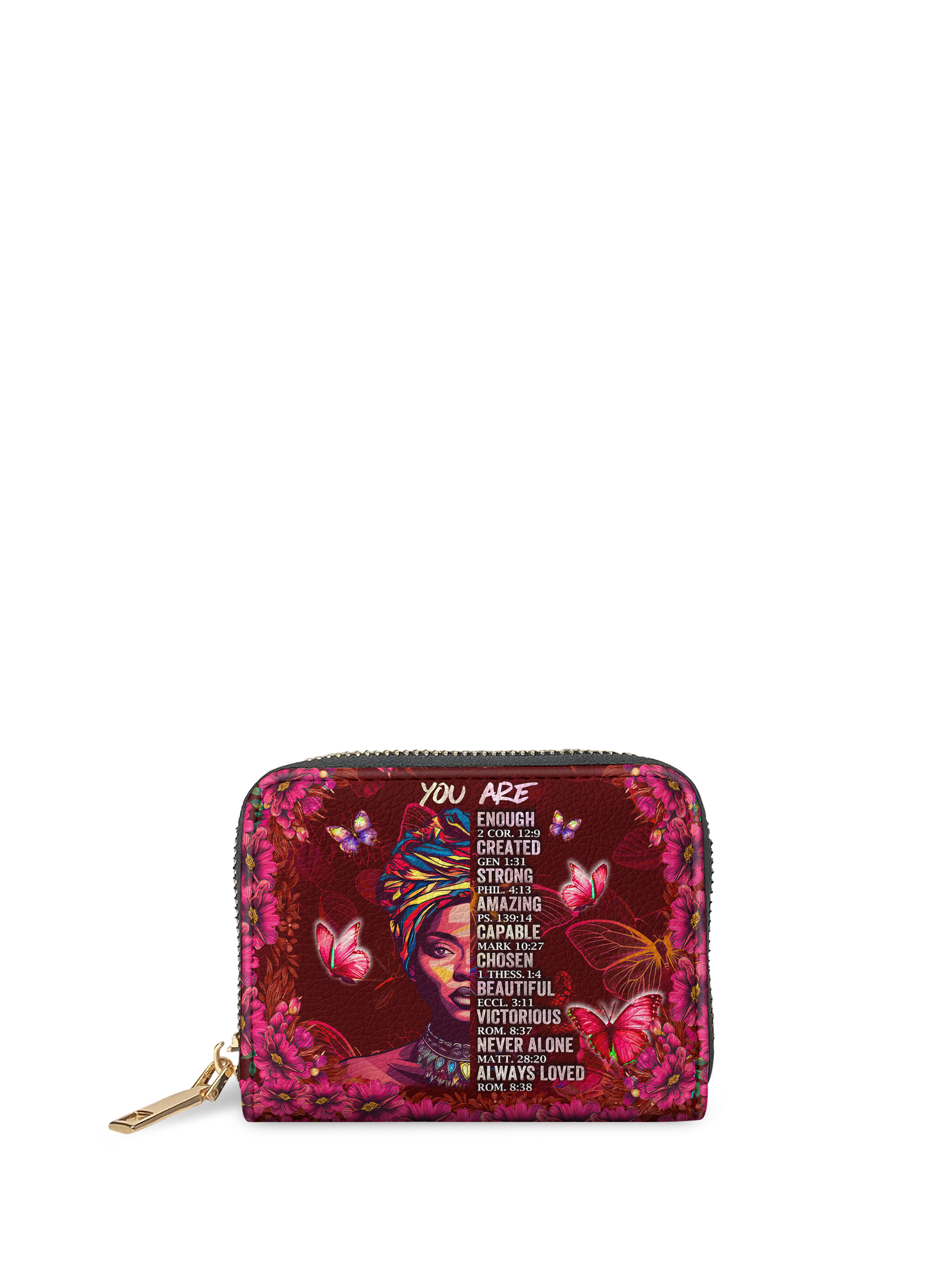 "Imani" Pomegranate Red Mini Wallet