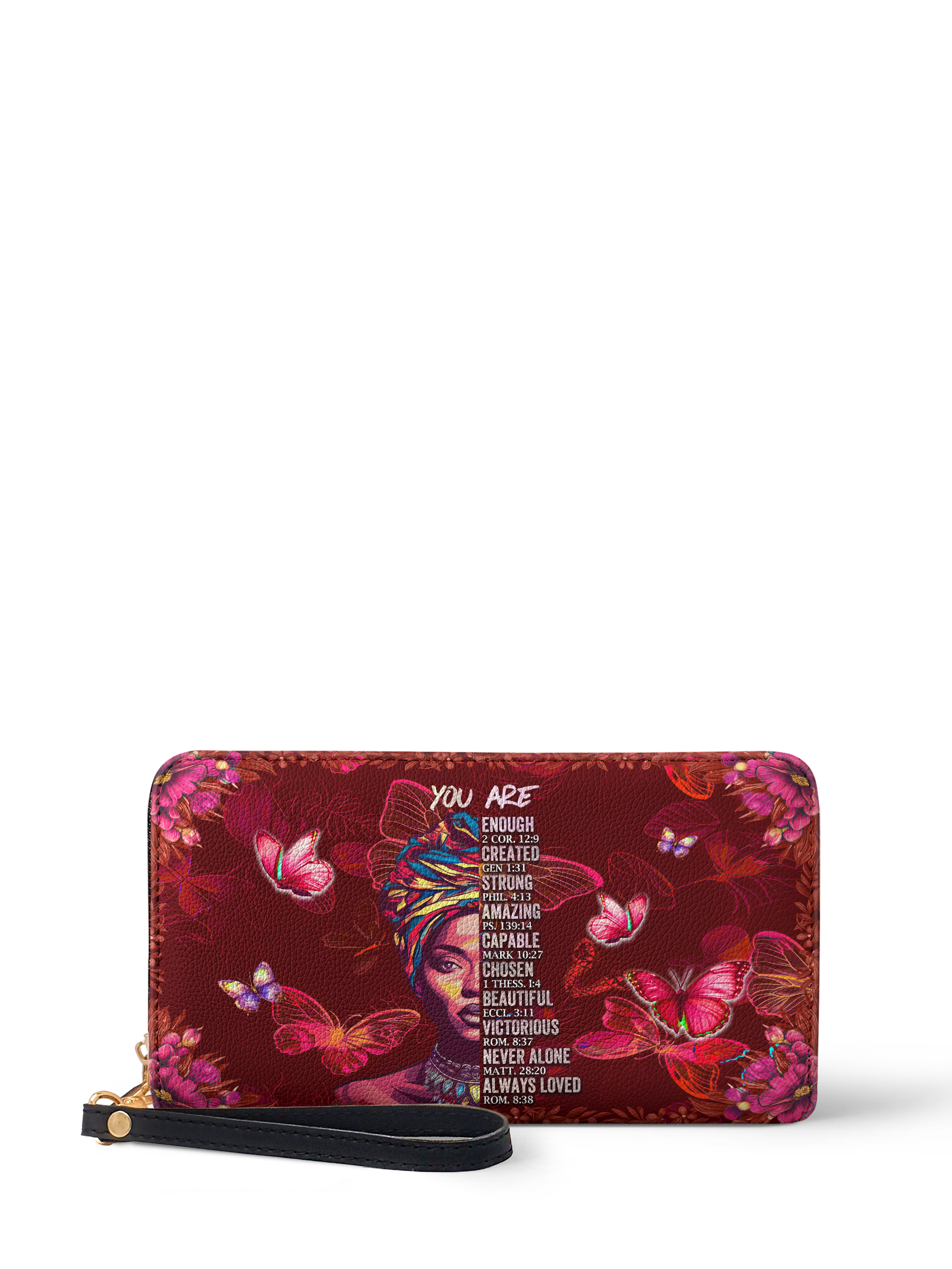 "Imani" Pomegranate Red Wallet
