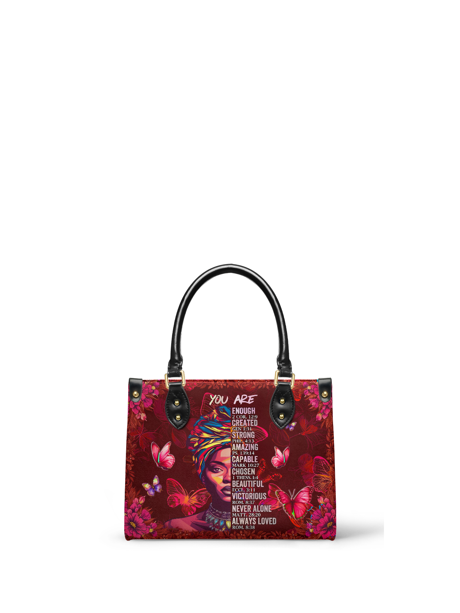 "Imani" Pomegranate Red Small Leather Handbag