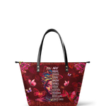 "Imani" Pomegranate Red Leather Tote Bag