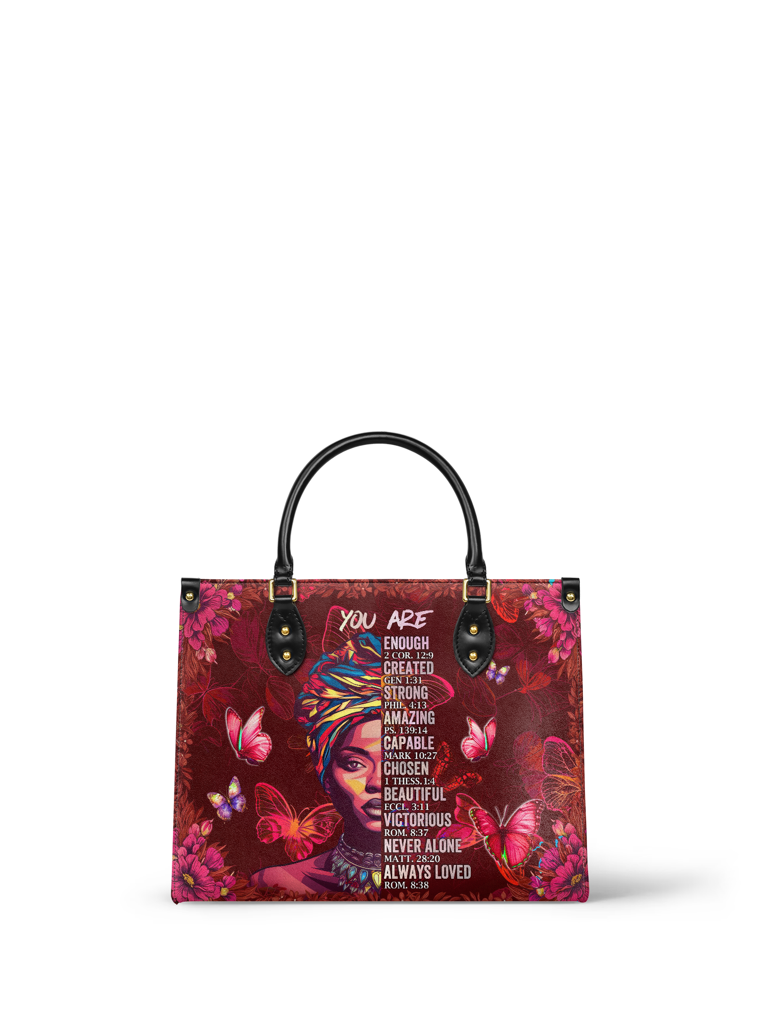 "Imani" Pomegranate Red Leather Handbag