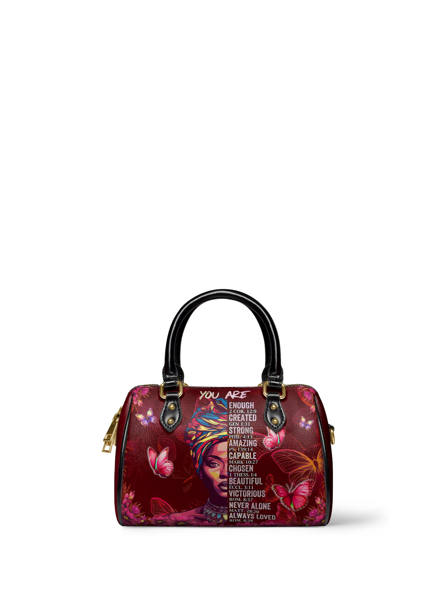 "Imani" Pomegranate Red Mini Satchel