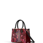 "Imani" Pomegranate Red Small Leather Handbag