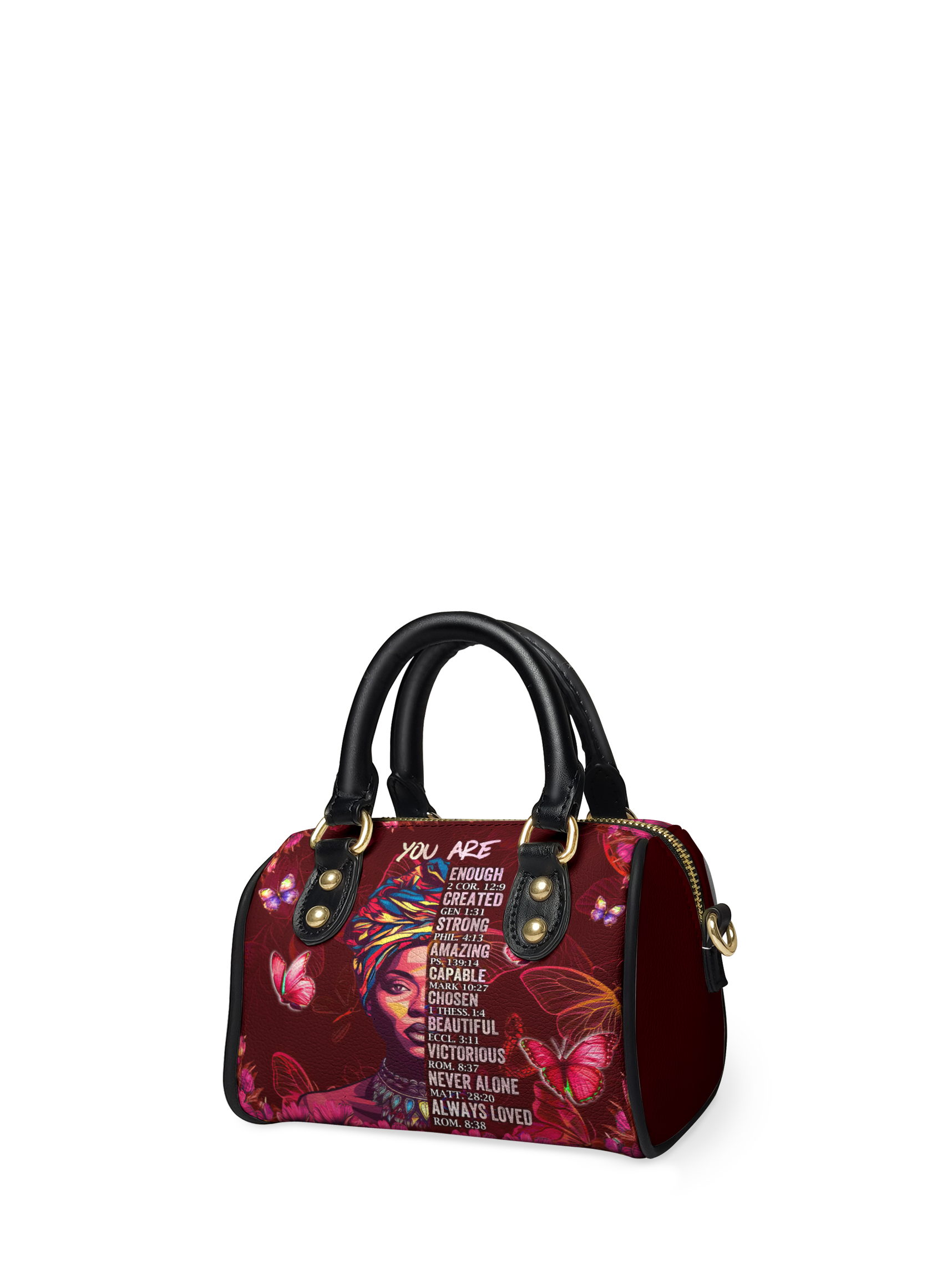 "Imani" Pomegranate Red Mini Satchel