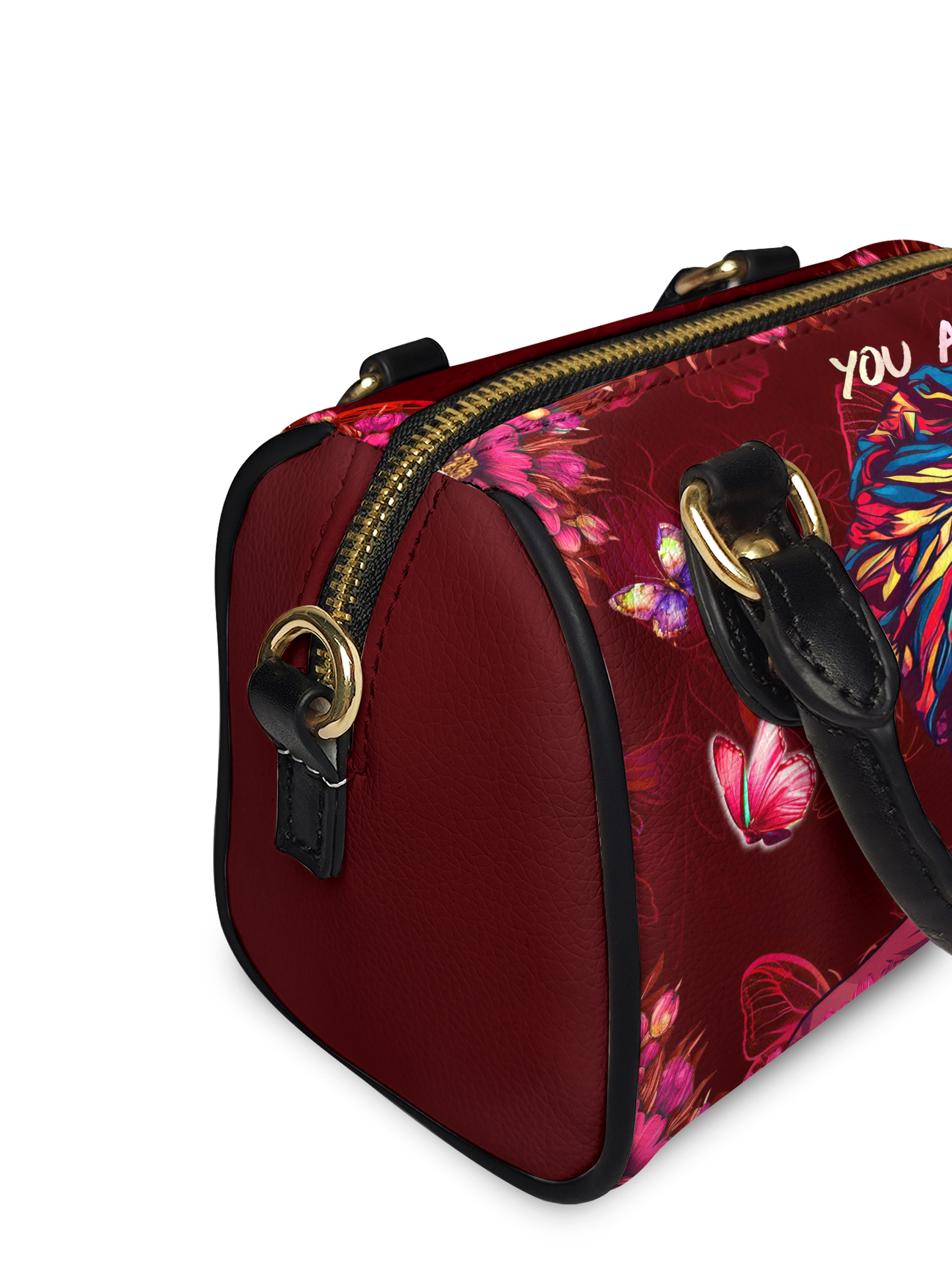 "Imani" Pomegranate Red Mini Satchel