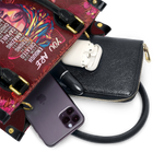 "Imani" Pomegranate Red Small Leather Handbag