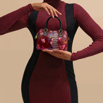 "Imani" Pomegranate Red Mini Satchel