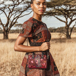 "Imani" Pomegranate Red Mini Satchel