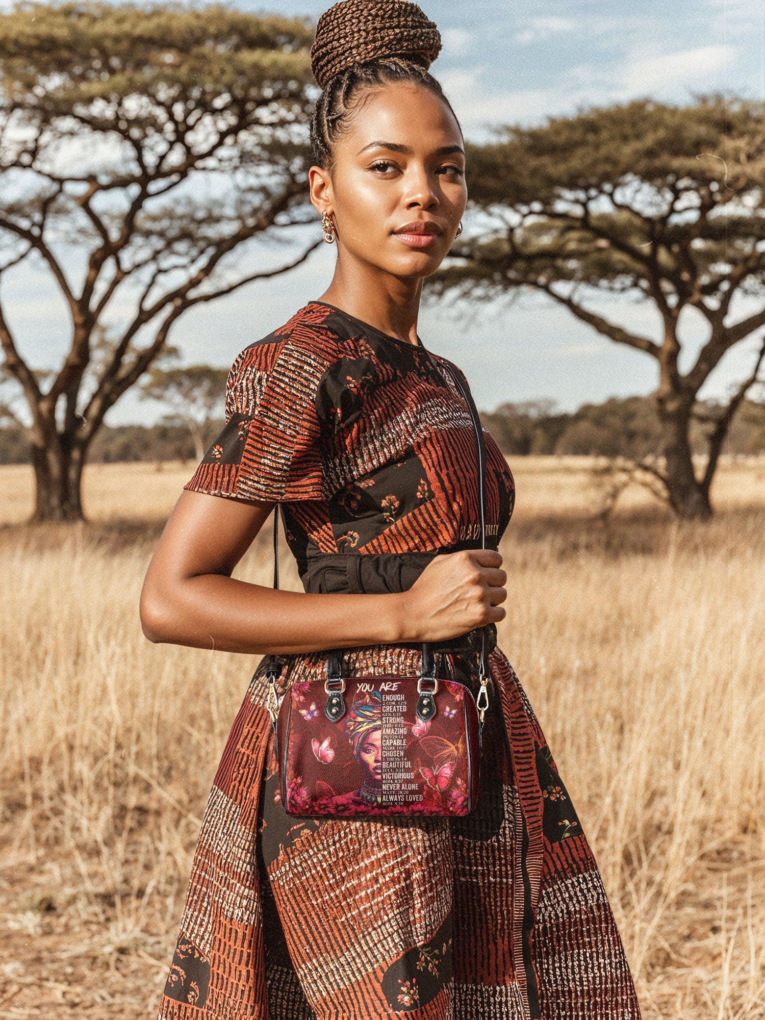 "Imani" Pomegranate Red Mini Satchel