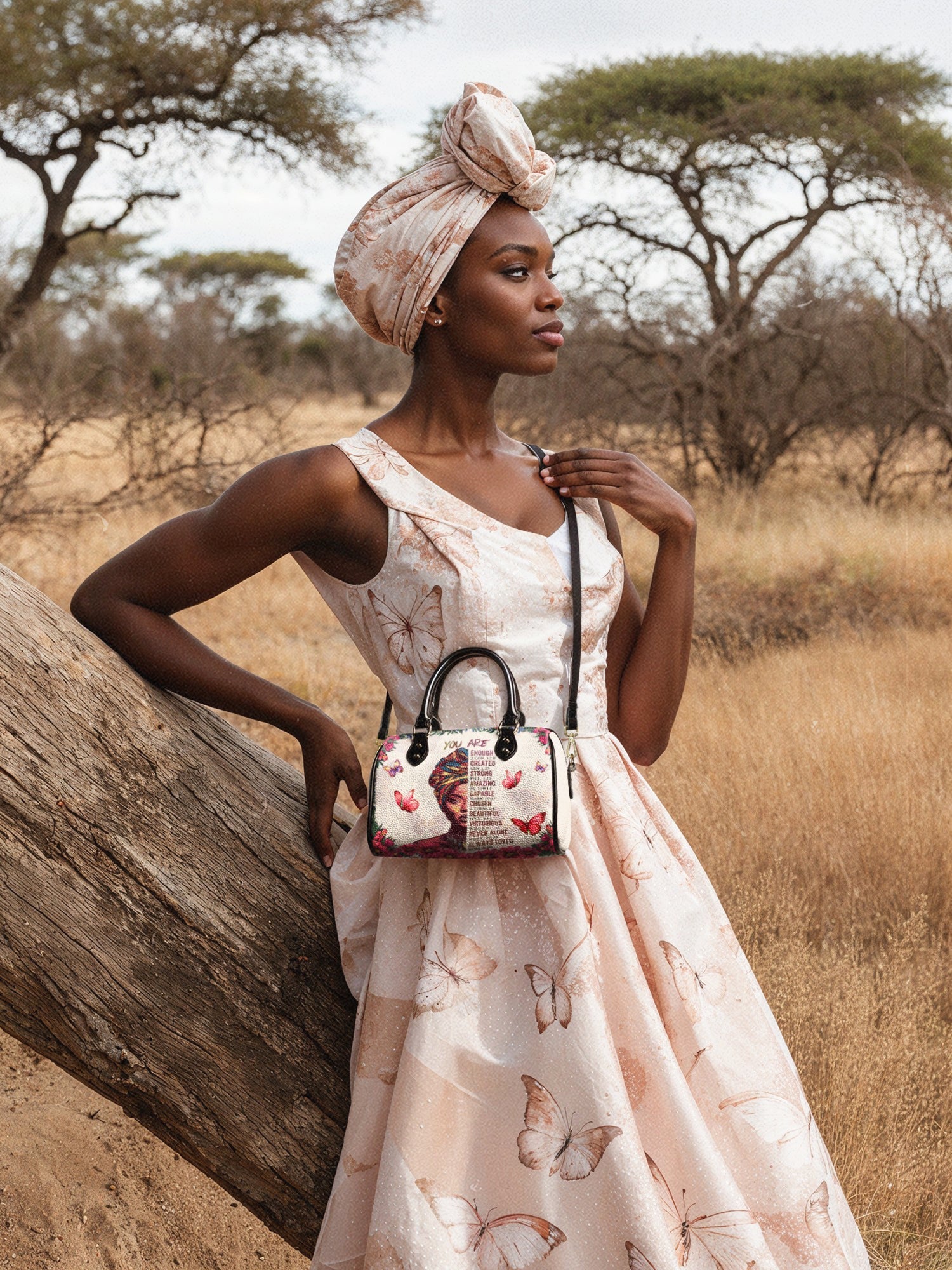 "Imani" Dove White Mini Satchel