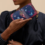 "Imani" Blue Orchid Wallet