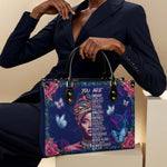 "Imani" Blue Orchid Leather Handbag