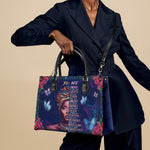 "Imani" Blue Orchid Leather Handbag