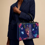 "Imani" Blue Orchid Leather Handbag