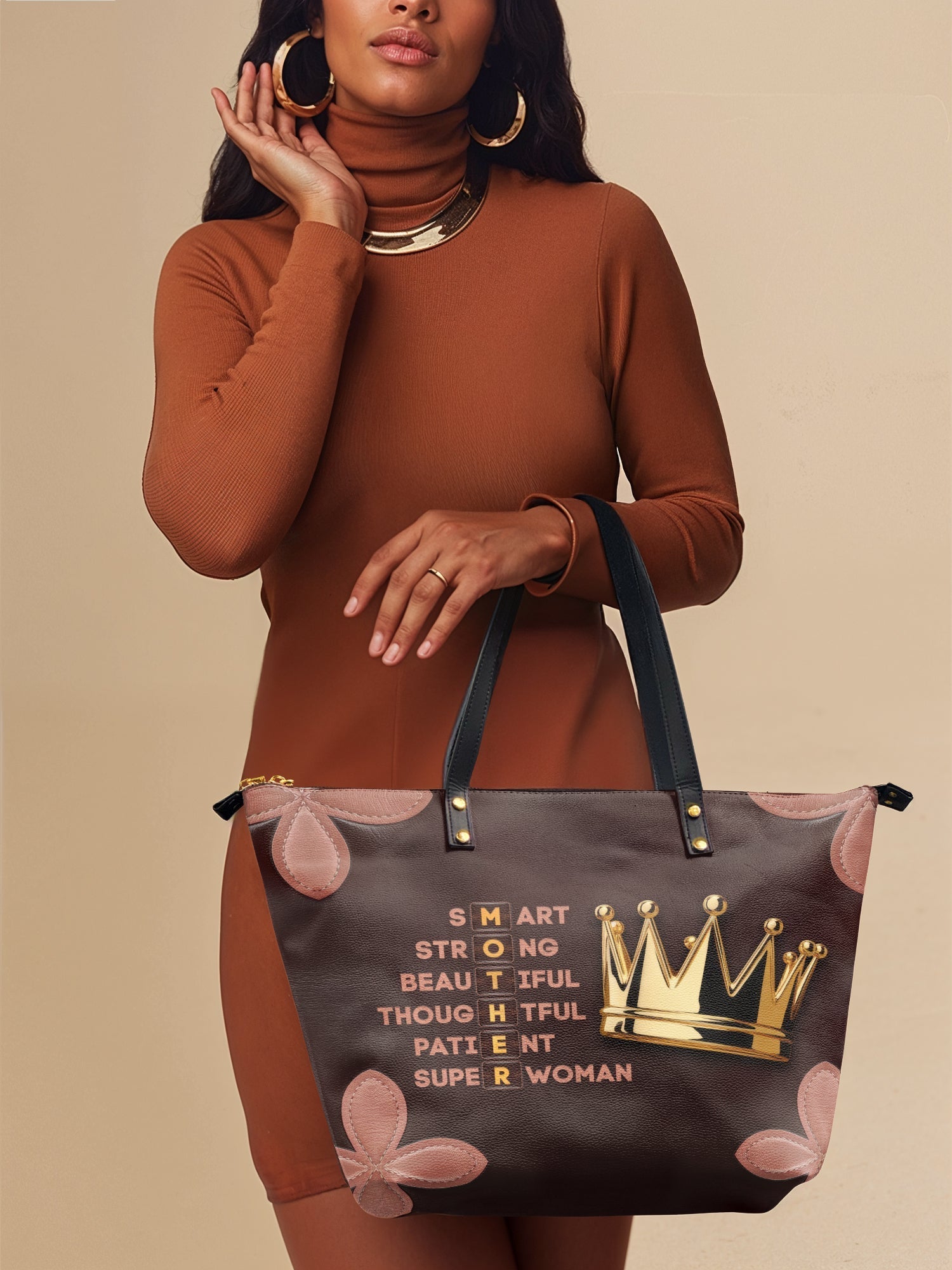 "Imarimom" Leather Tote Bag