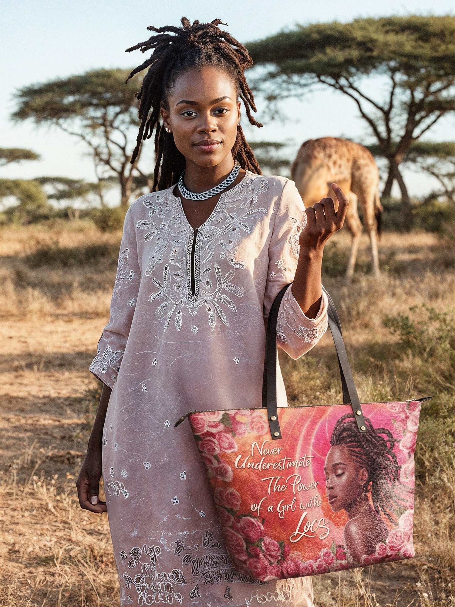 "Loclani" Leather Tote Bag