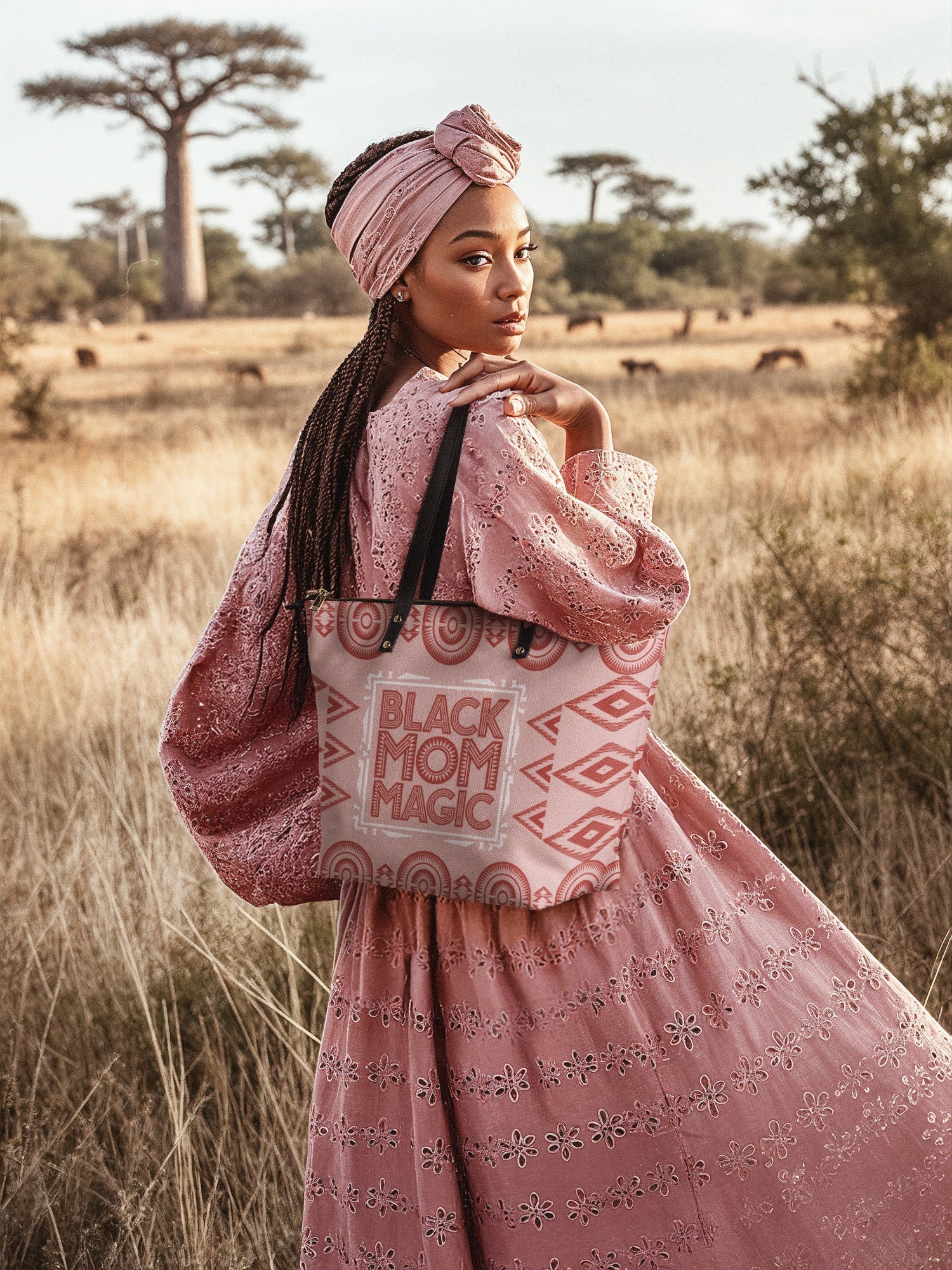 "Magimama" Leather Tote Bag