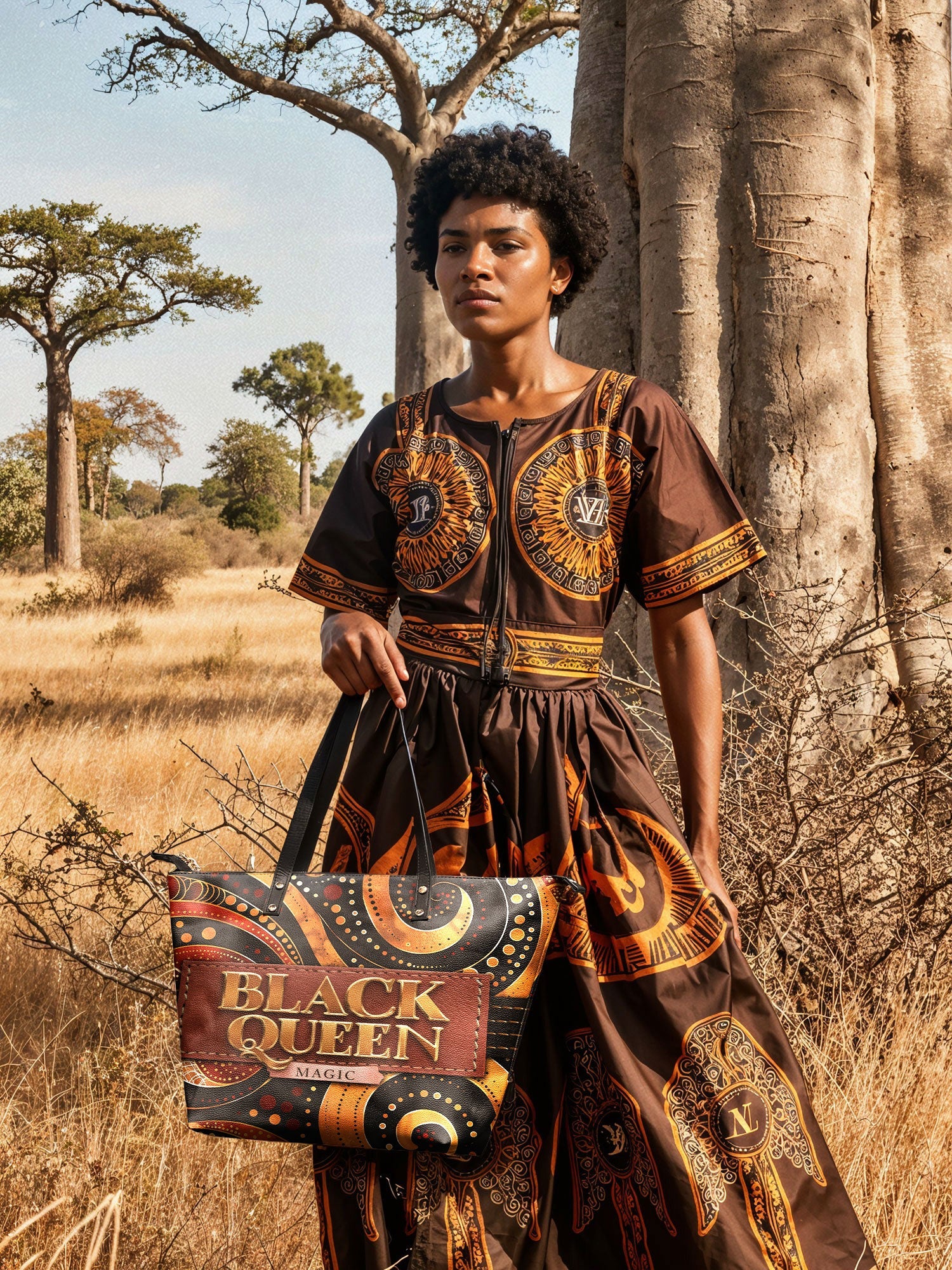 "Makeda" Leather Tote Bag