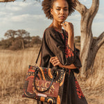 "Makeda" Leather Handbag