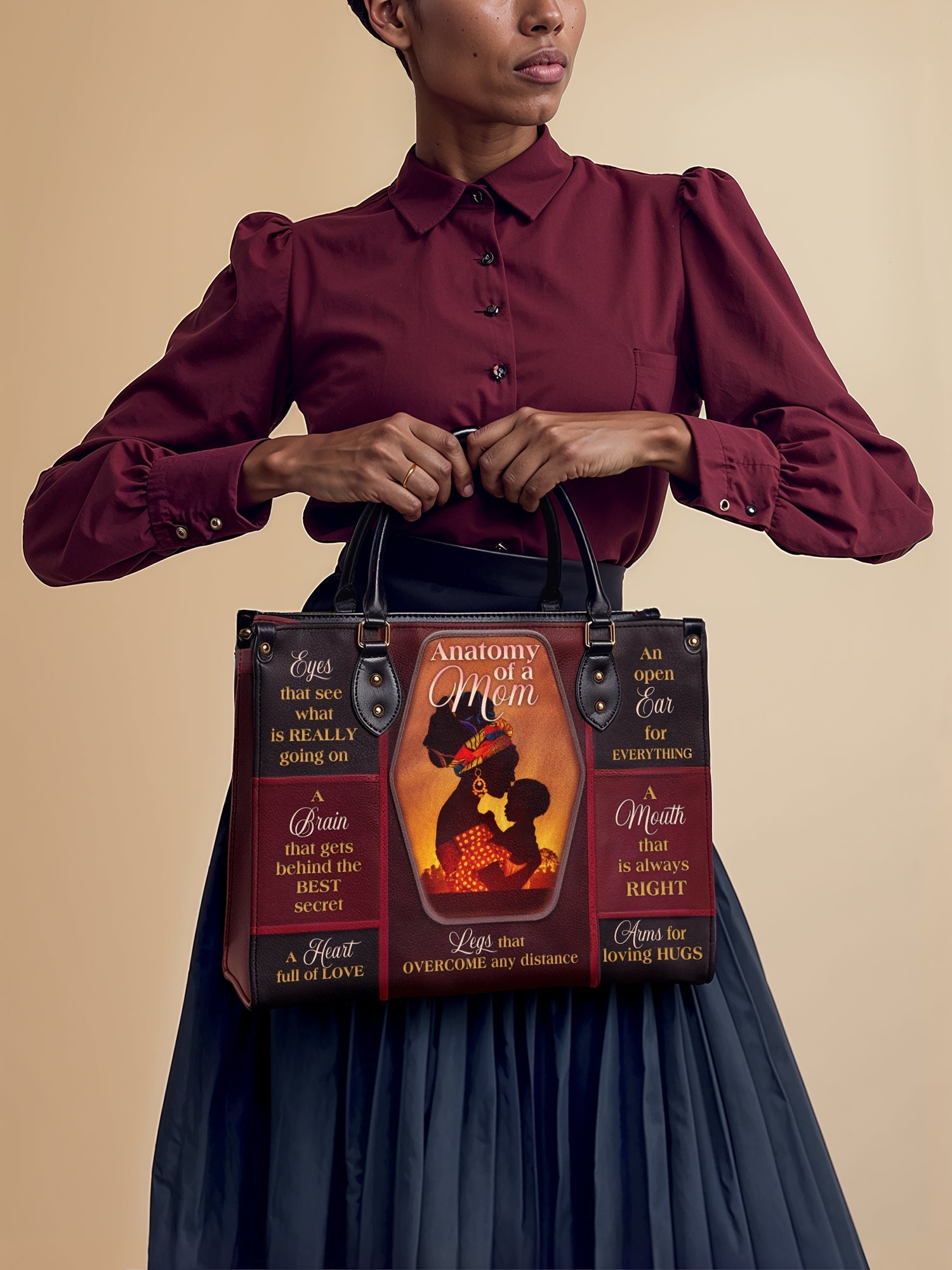 "Mamoya" Leather Handbag