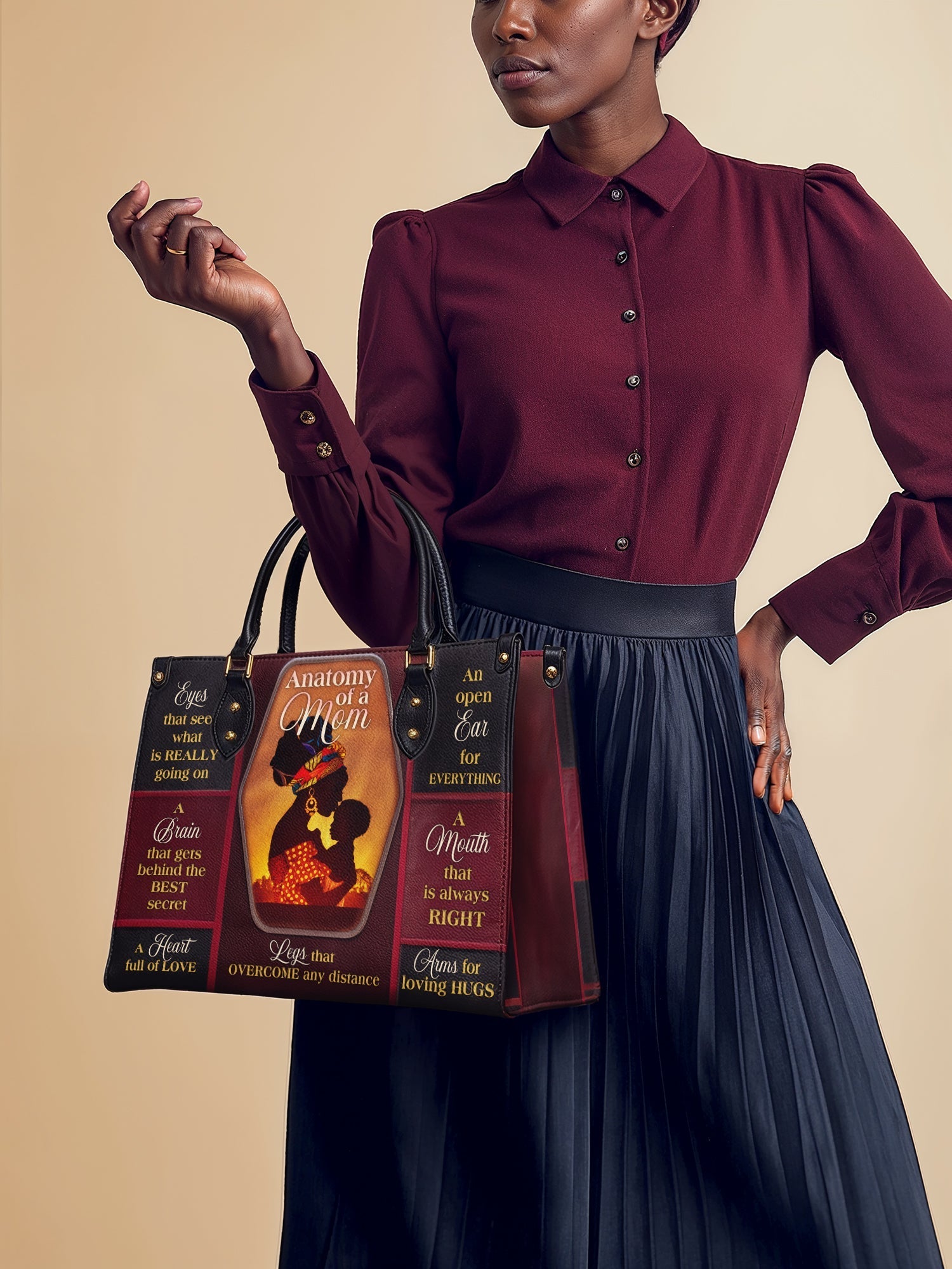 "Mamoya" Leather Handbag