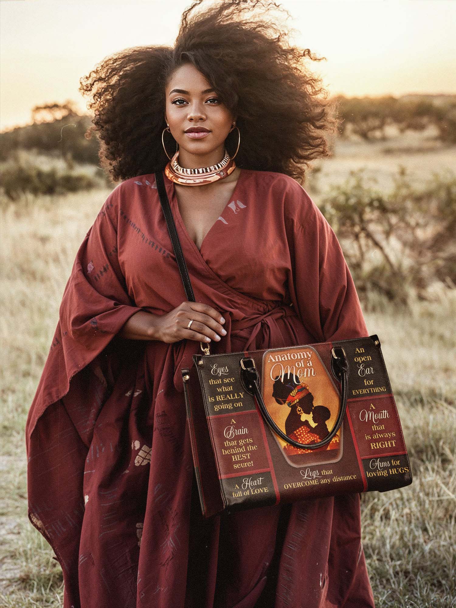 "Mamoya" Leather Handbag