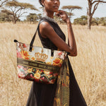 "Naija Royale" Leather Tote Bag