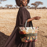 "Naija Royale" Leather Tote Bag