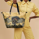 "Njia" Leather Tote Bag