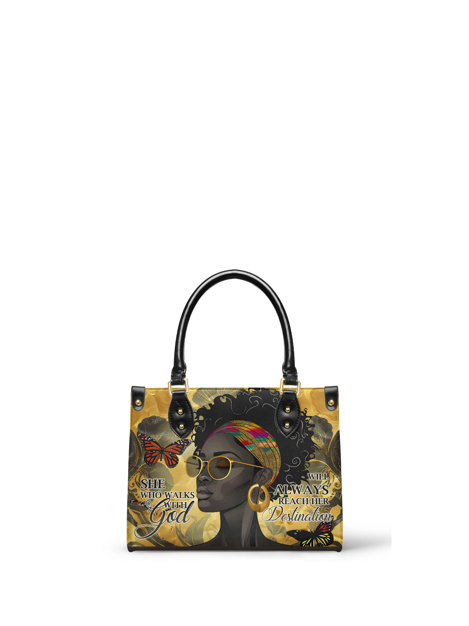 "Njia" Small Leather Handbag