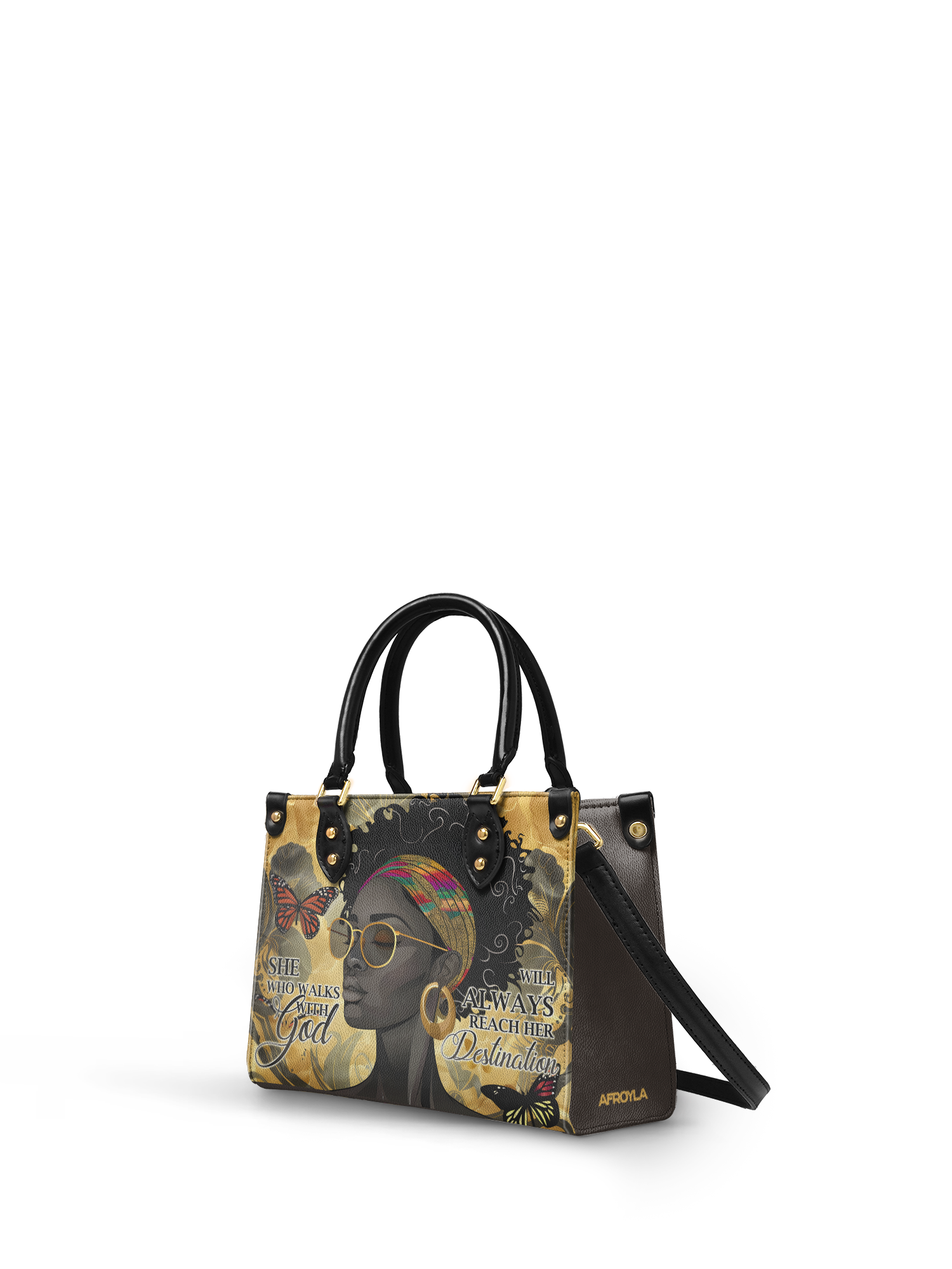 "Njia" Small Leather Handbag