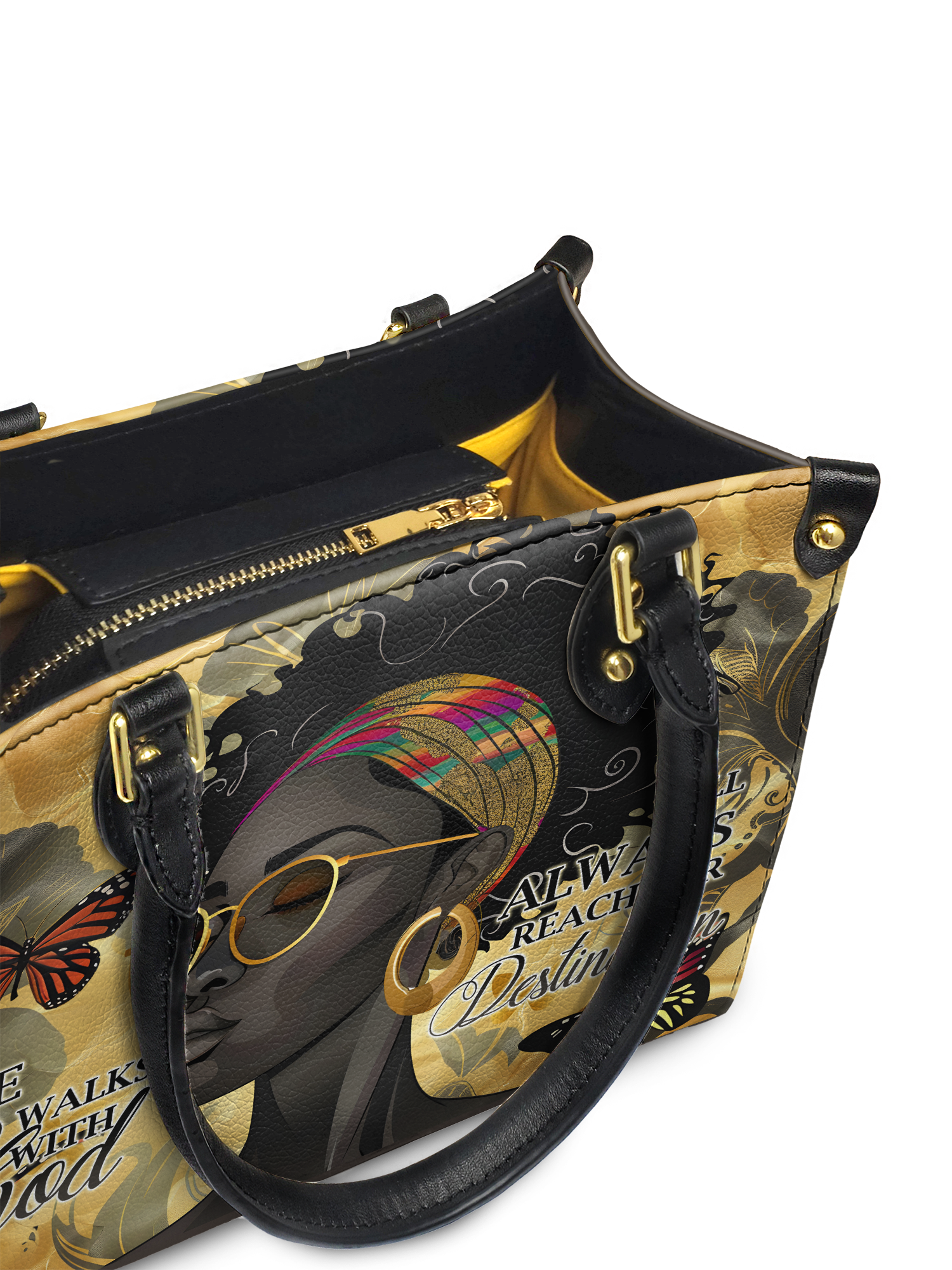 "Njia" Small Leather Handbag