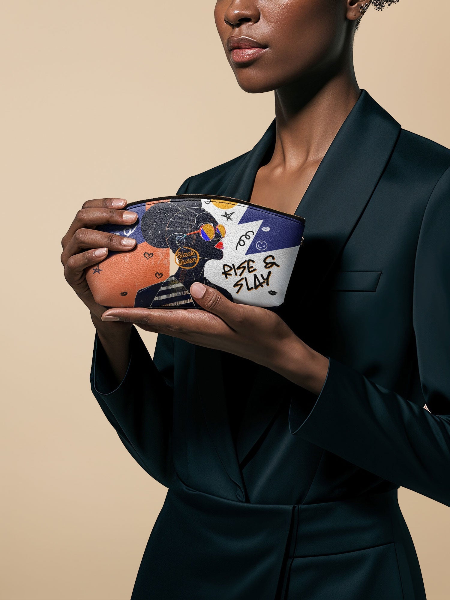 "Sanaa" Salt Pop Eclipse Makeup Bag