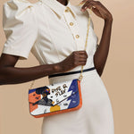 "Sanaa" Salt Pop Envelope Chain Crossbody Bag