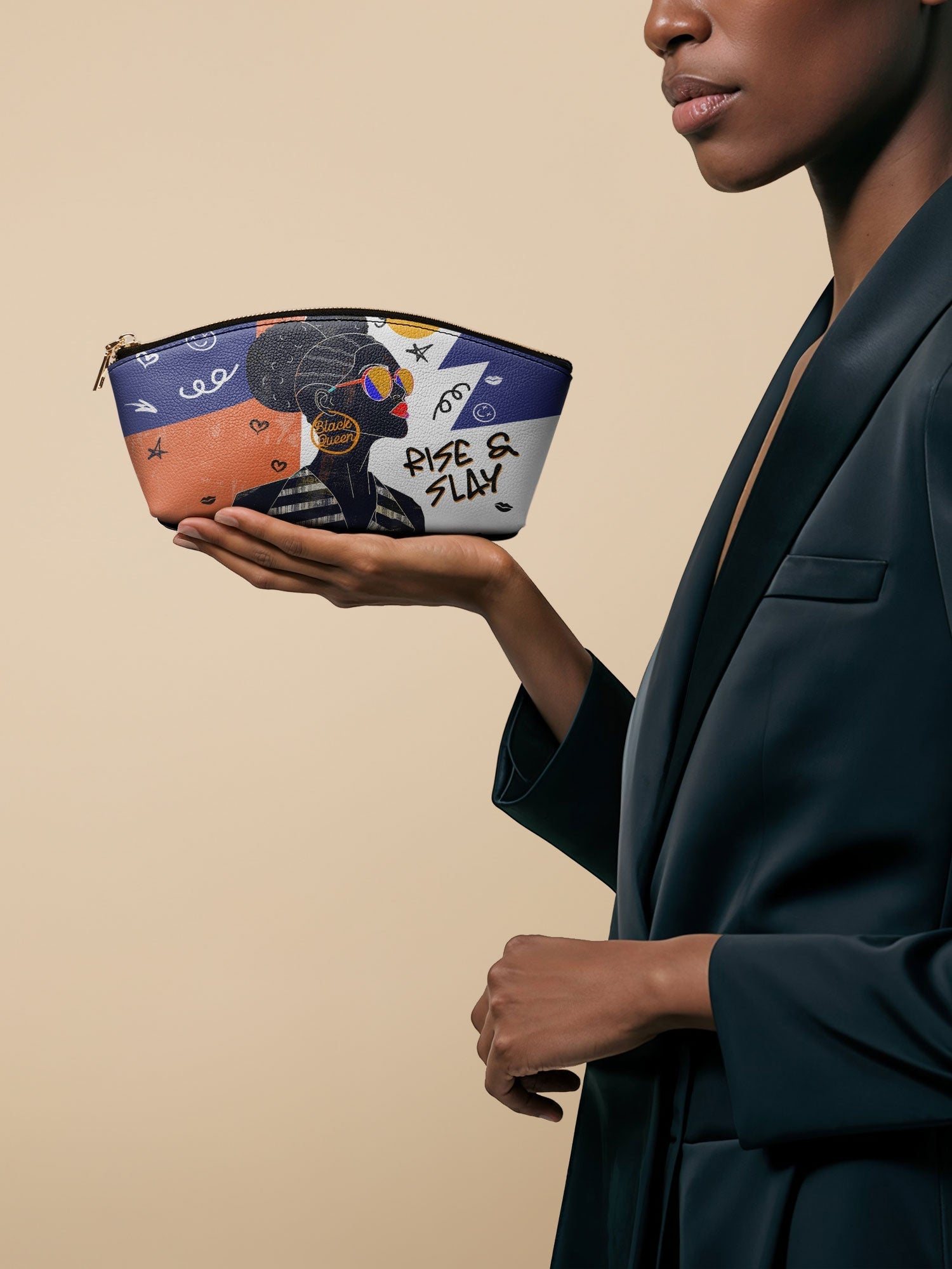 "Sanaa" Salt Pop Eclipse Makeup Bag