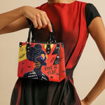 "Sanaa" Paprika Small Leather Handbag
