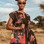 "Sanaa" Paprika Small Leather Handbag