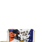 "Sanaa" Salt Pop Envelope Chain Crossbody Bag