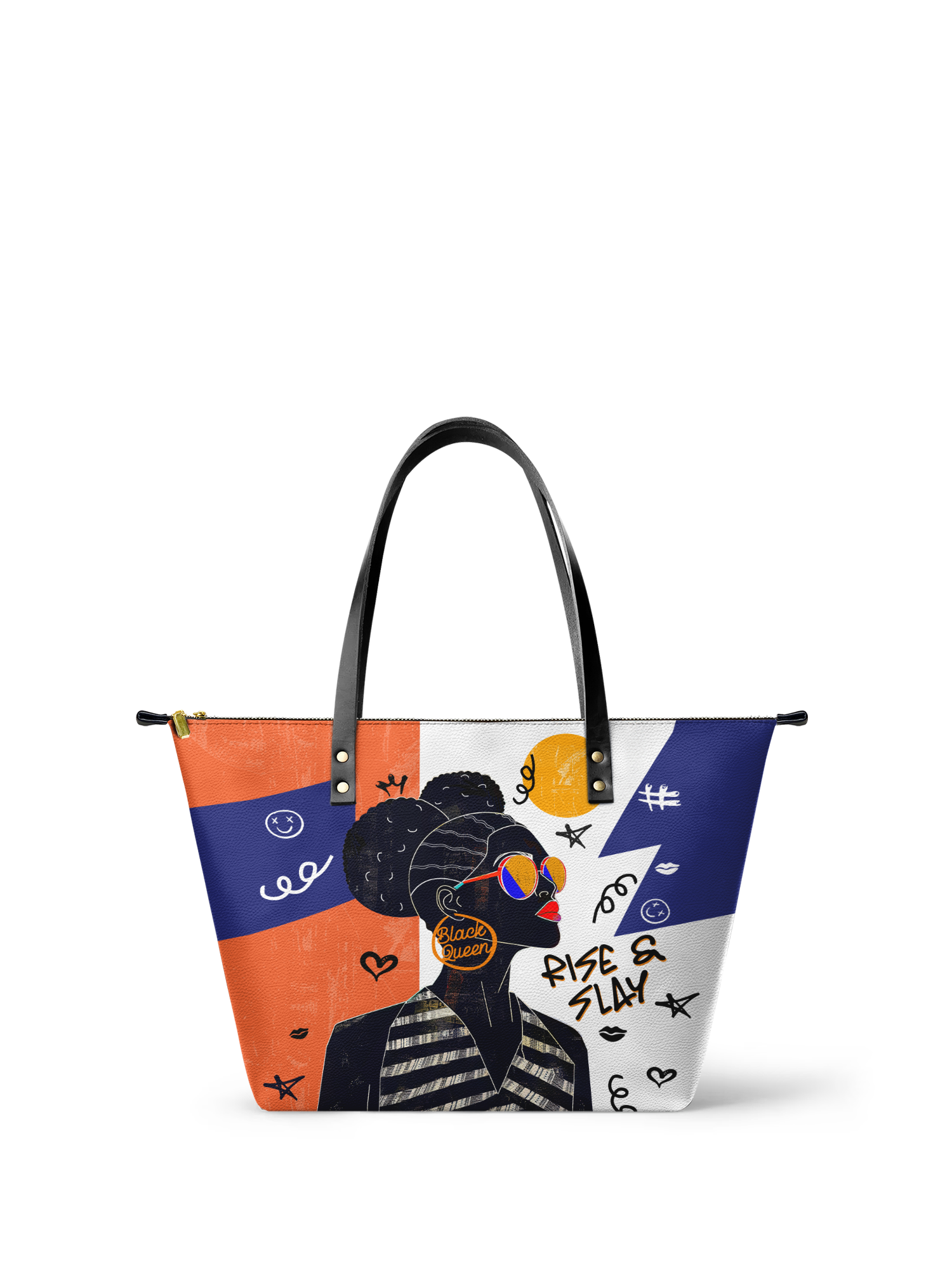 "Sanaa" Salt Pop Leather Tote Bag