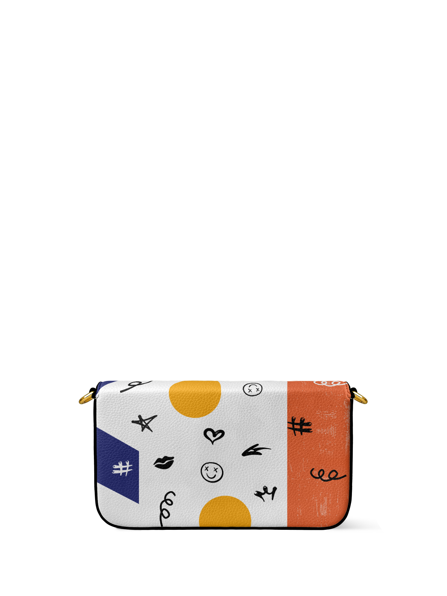 "Sanaa" Salt Pop Envelope Chain Crossbody Bag