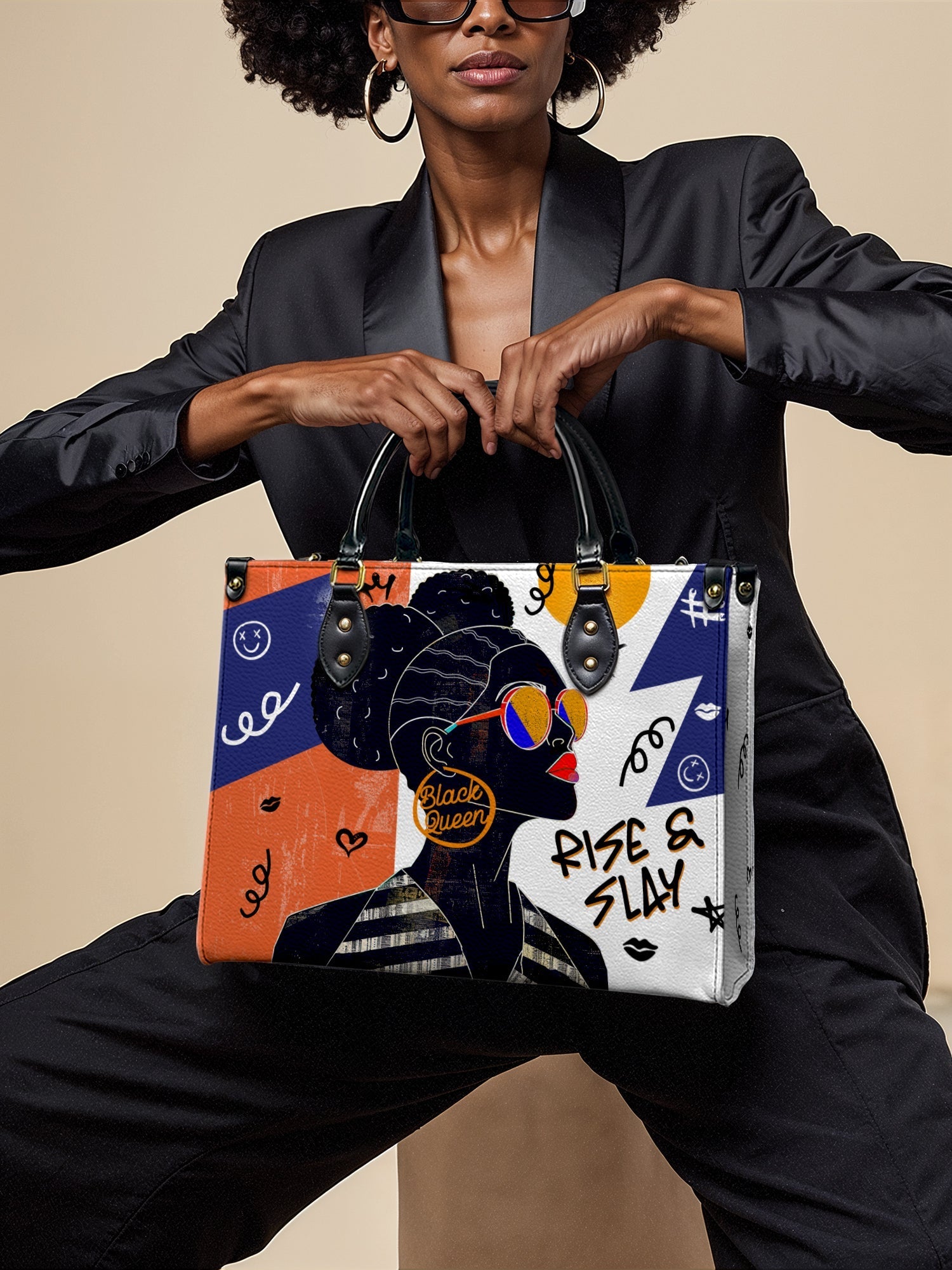 "Sanaa" Salt Pop Leather Handbag