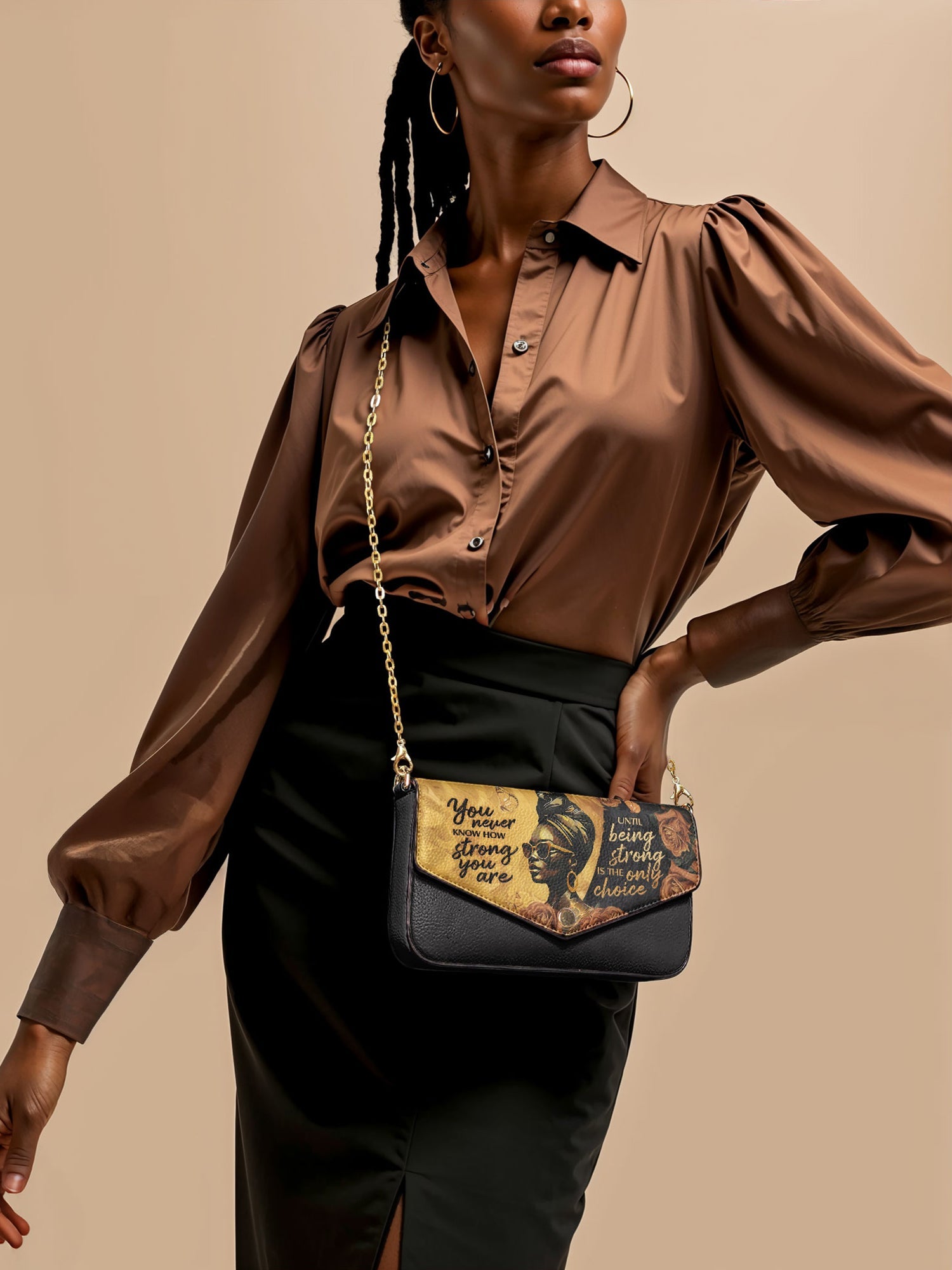 "Siyanda" Envelope Chain Crossbody Bag