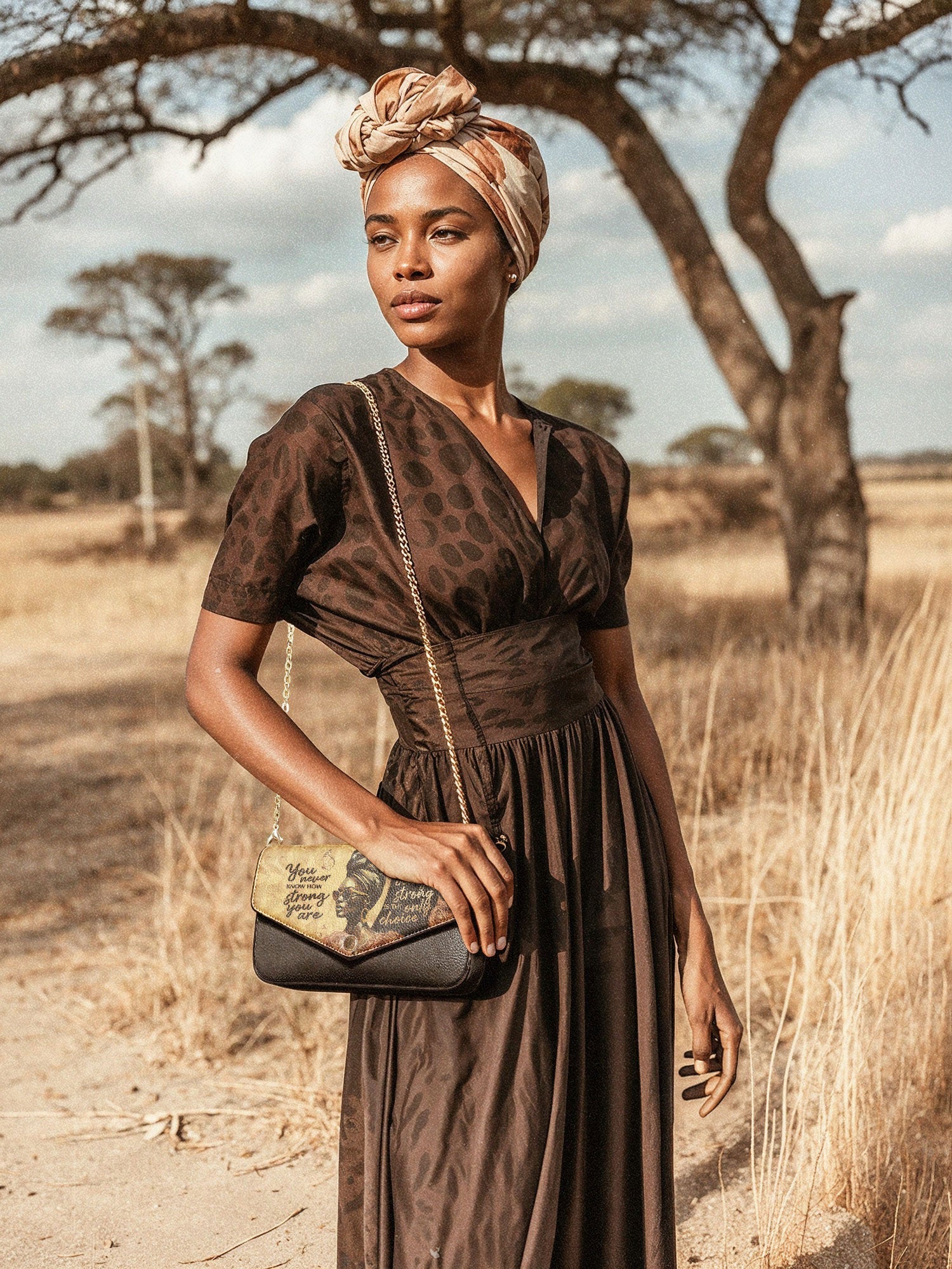 "Siyanda" Envelope Chain Crossbody Bag