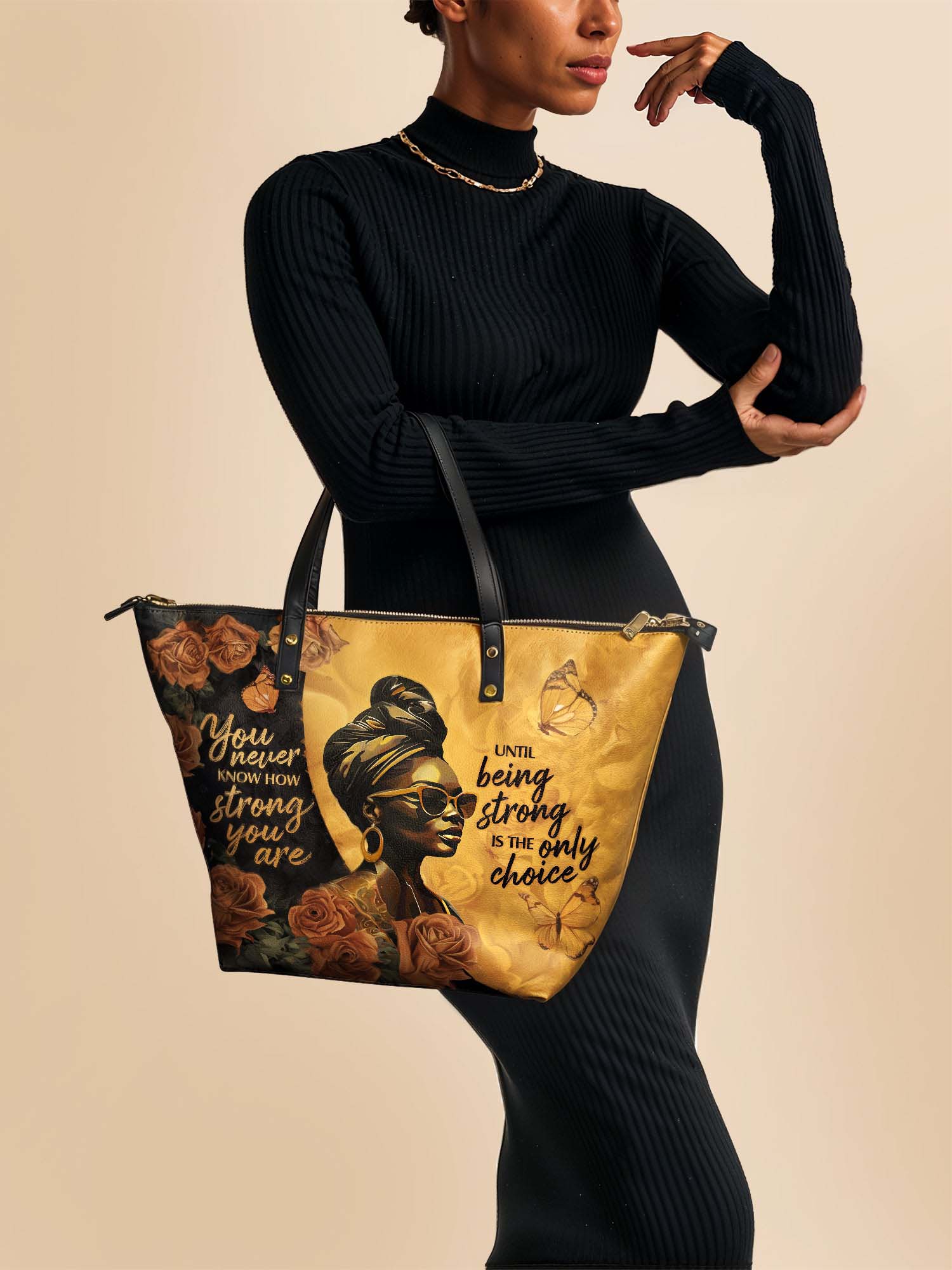 "Siyanda" Leather Tote Bag