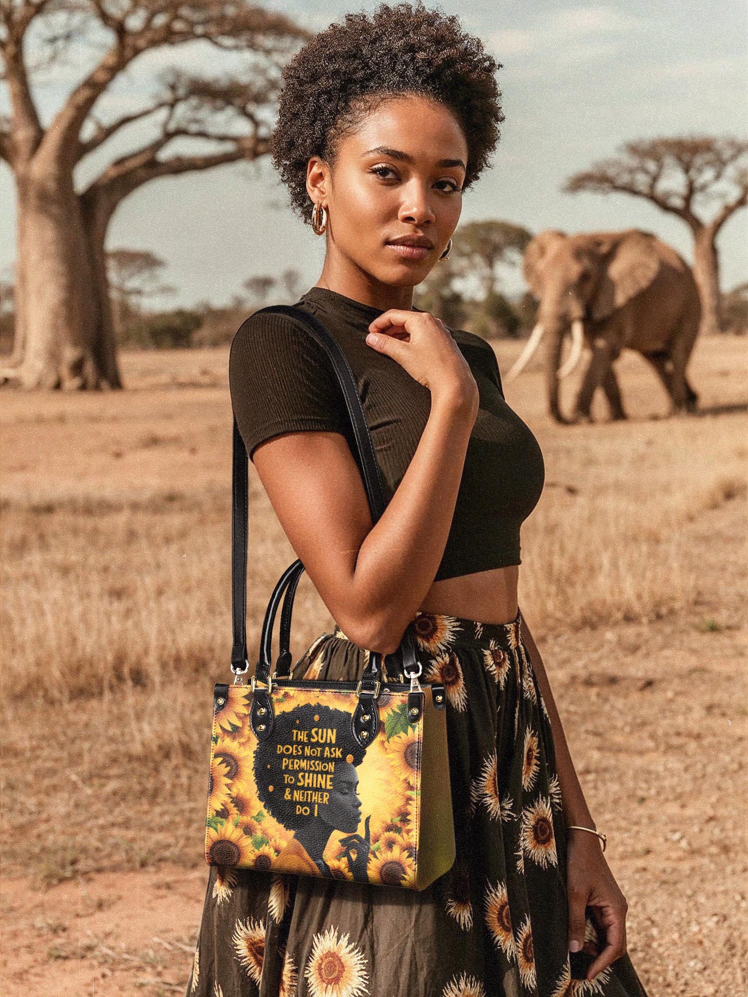 "Sunaya" Small Leather Handbag