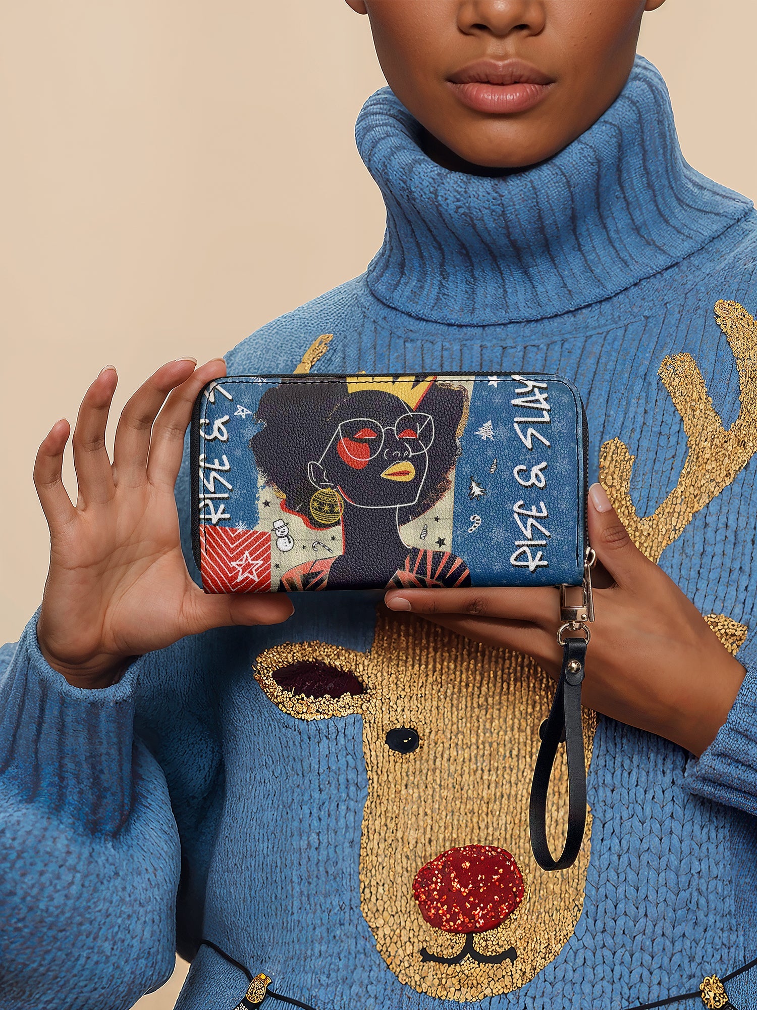 "Aina" Blueberry Snow Wallet